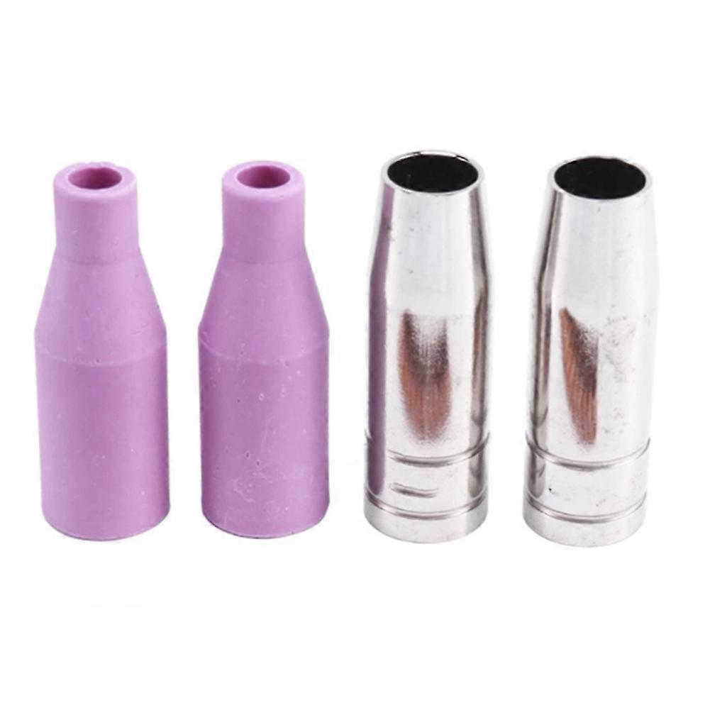 4Pcs MB15AK MIG/MAG Gas Ceramic Nozzle Shield Cup for Welding Torch
