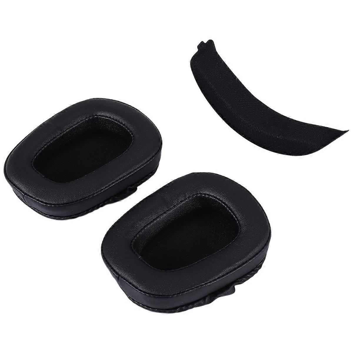 1 Pair Foam Ear Pads Cushion Leather Earpad for Logitech G933 G935