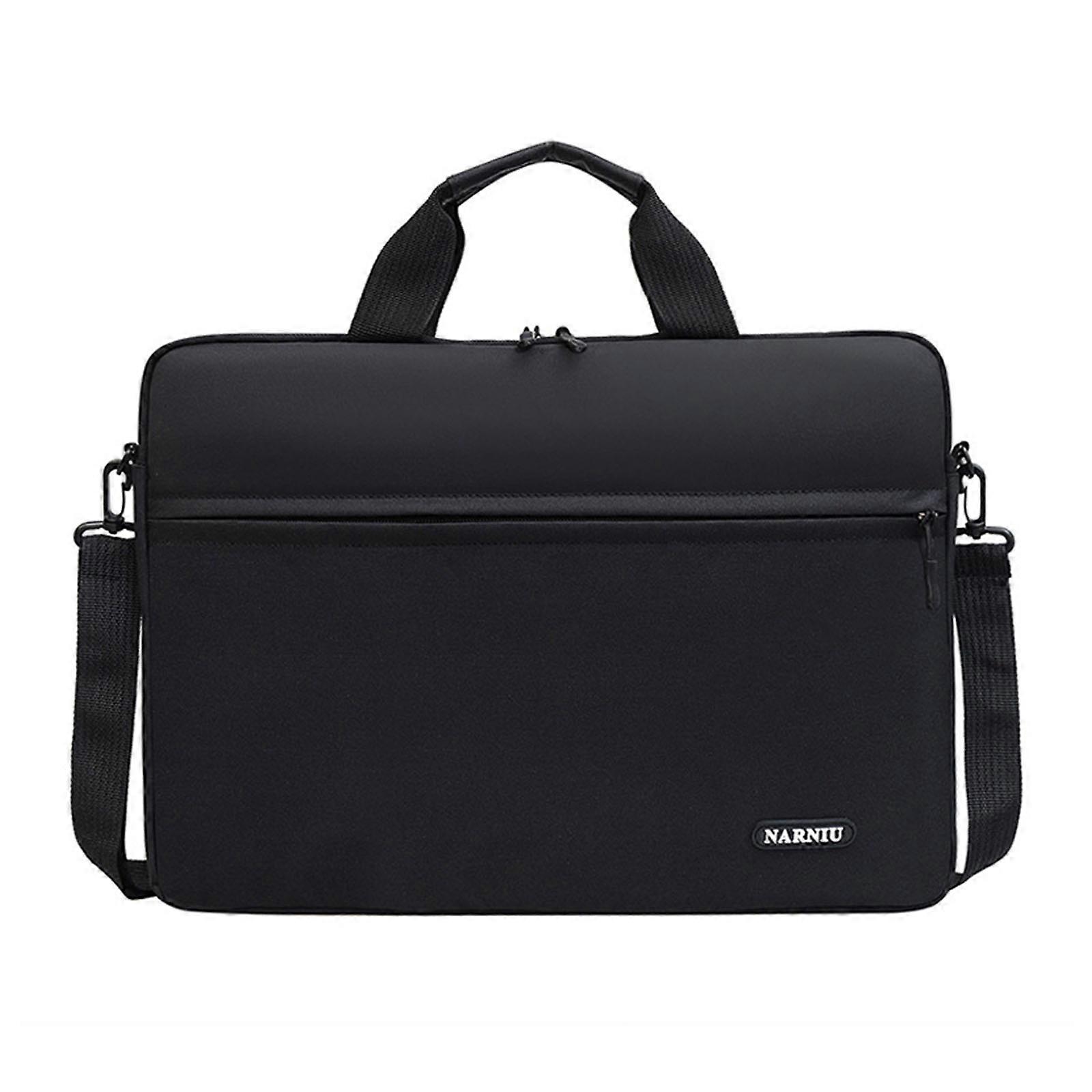Laptop Bolsa 15,6 polegadas Tablet Notebook para Caso Manga Computador Ombro Bolsa Maleta Bolsa com Alça Ajustável Preto 14 polegadas