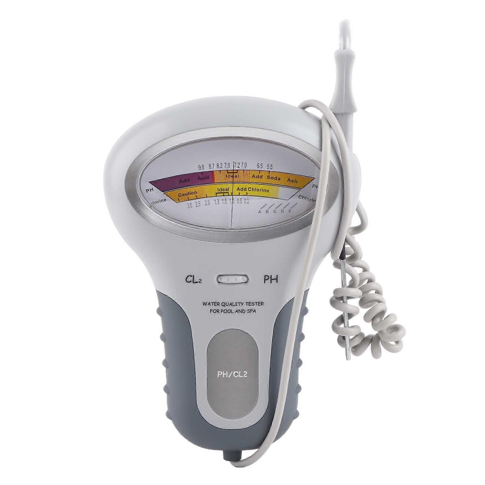 Water Quality Tester PH Meter Chlorine Tester Water Detector for Swimming Pool without Battery