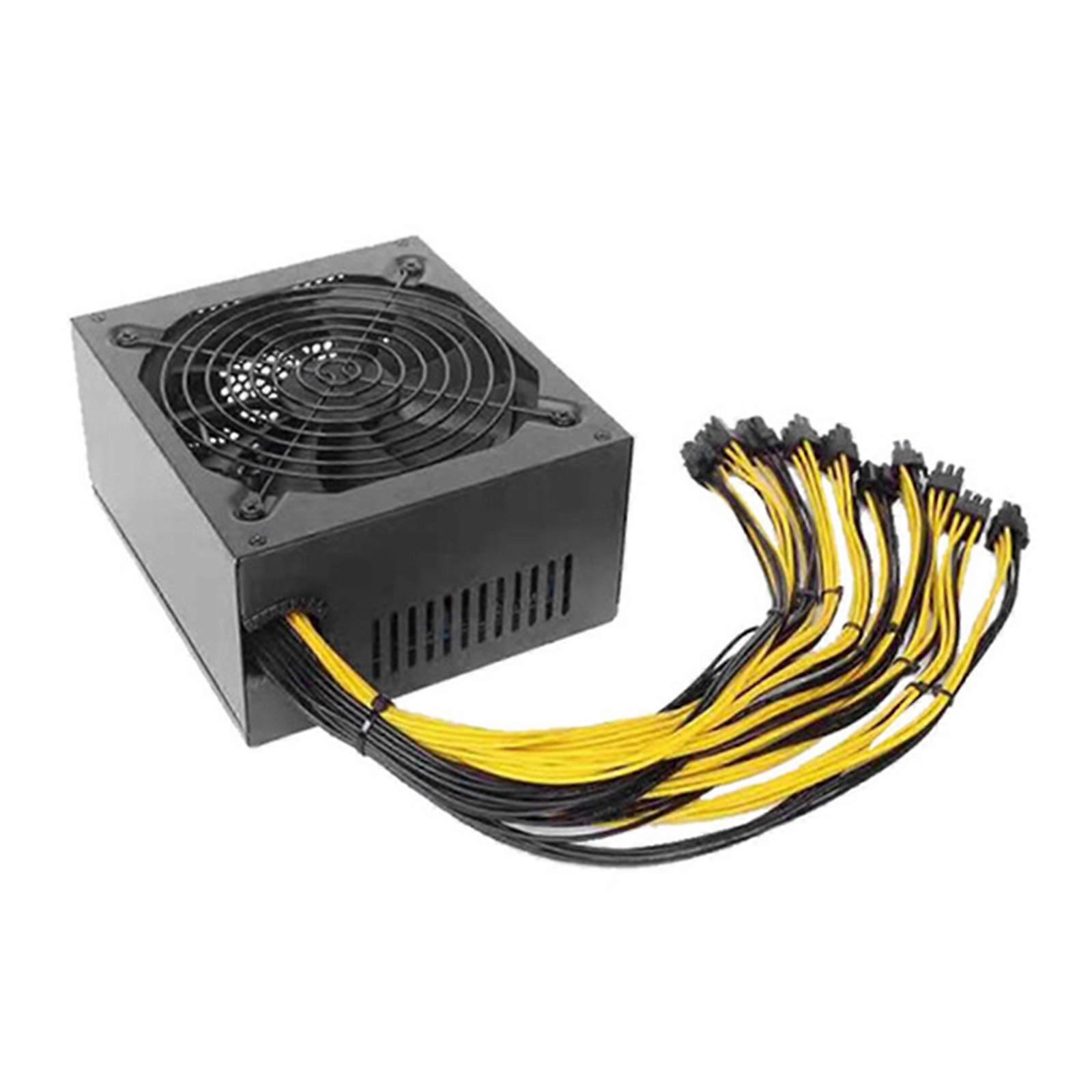 2000W PSU Power Supply for Computer 10 Video Card Mining Bitcoin Miner ATX 1600W-2000W Silent Mining Rig Power Supply
