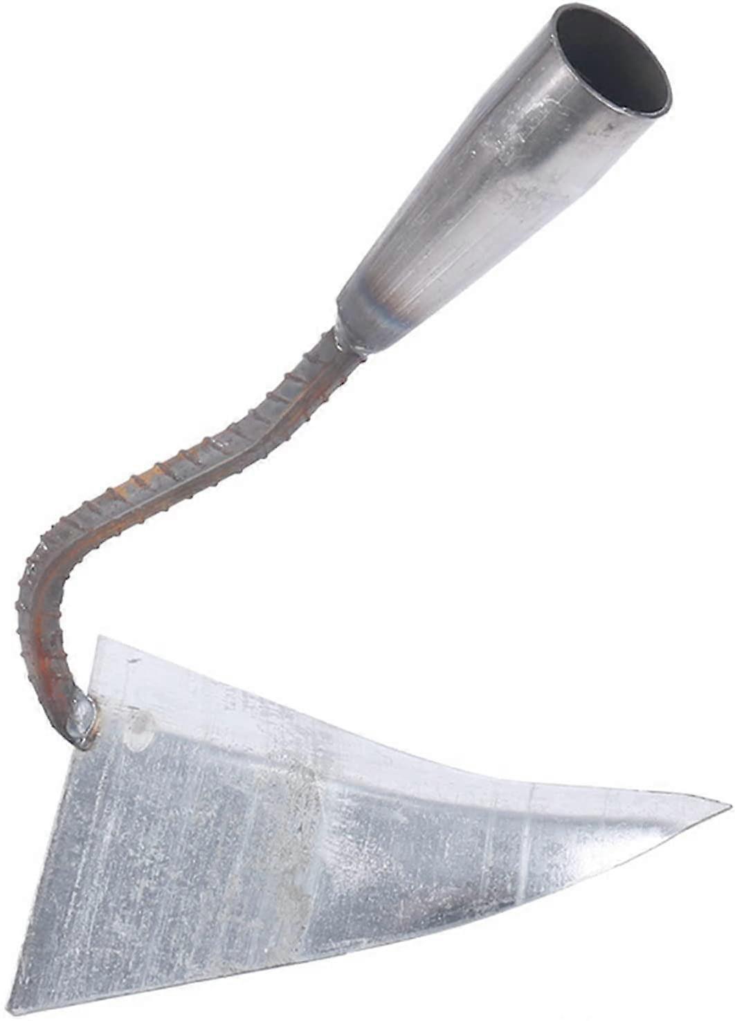 Small Hard Steel Triangular Hoe for Backyard Weeding, Loosening Soil and Planting