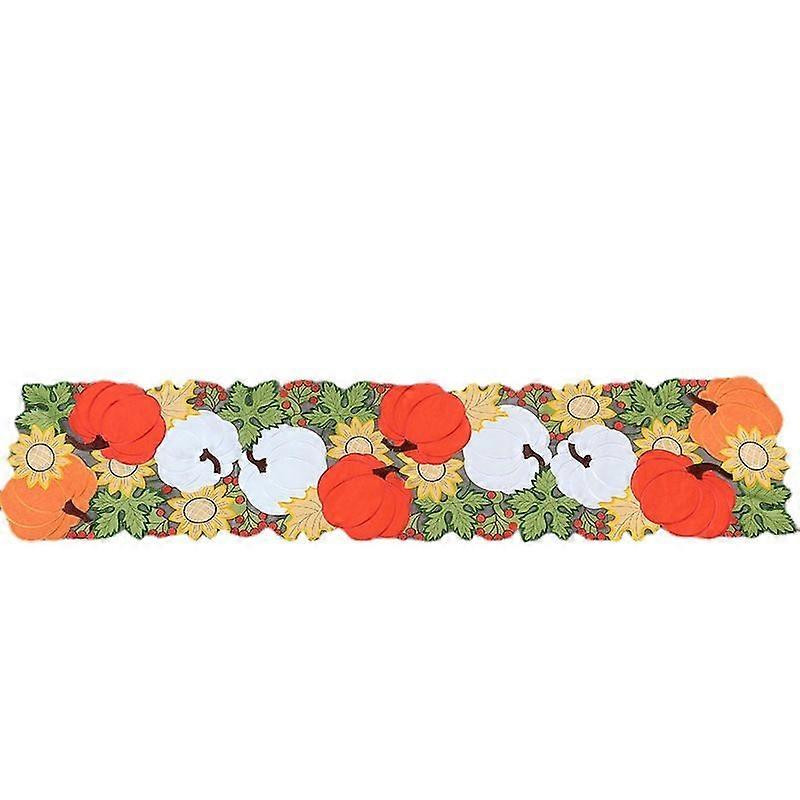 Autumn pumpkin thanksgiving table runner table decoration tablecloth long tablecloth