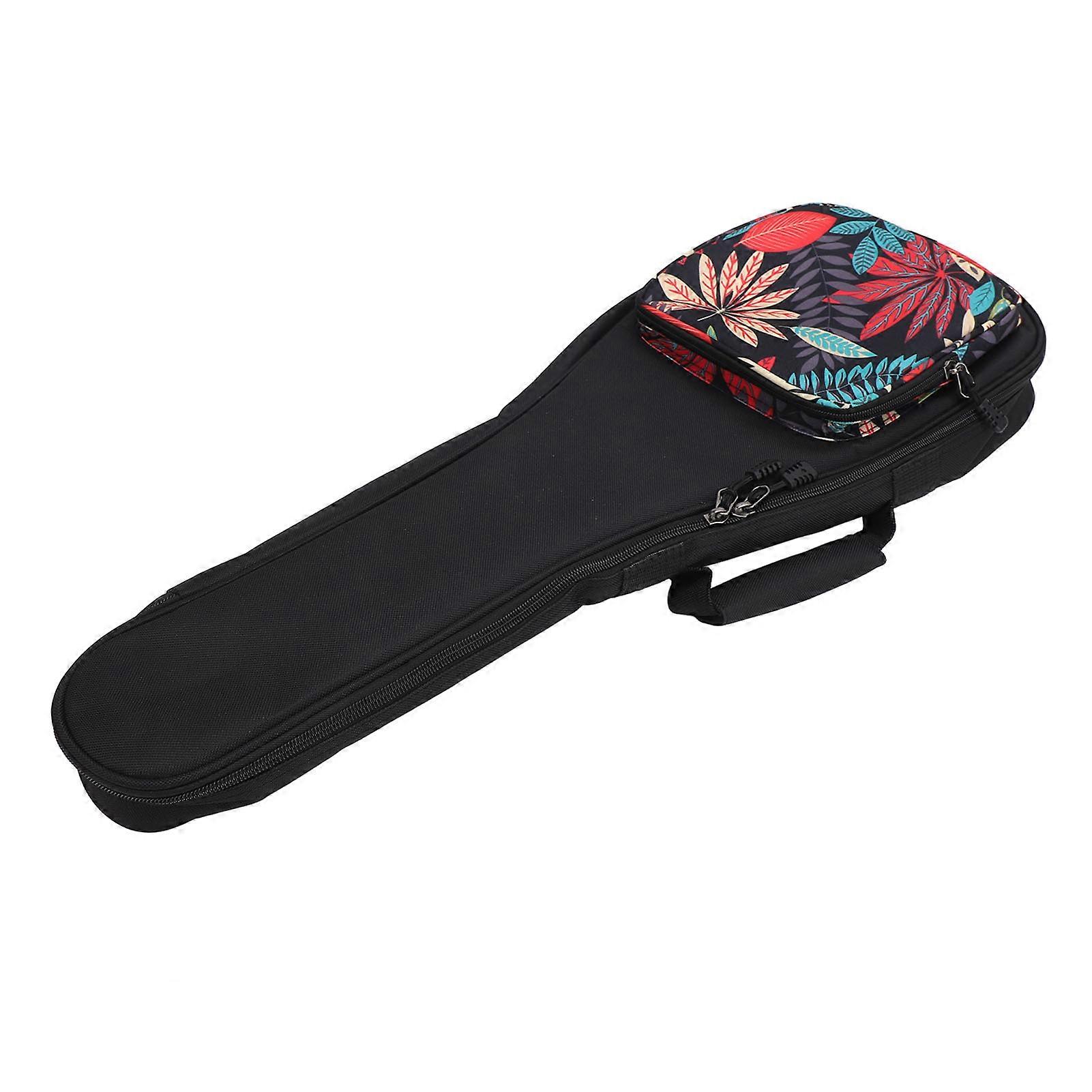 Ukulele Backpack Thickened Adjustable Shoulder Strap Stylish Pattern Ukulele Carry Bag String Instrument Case 26 Inch