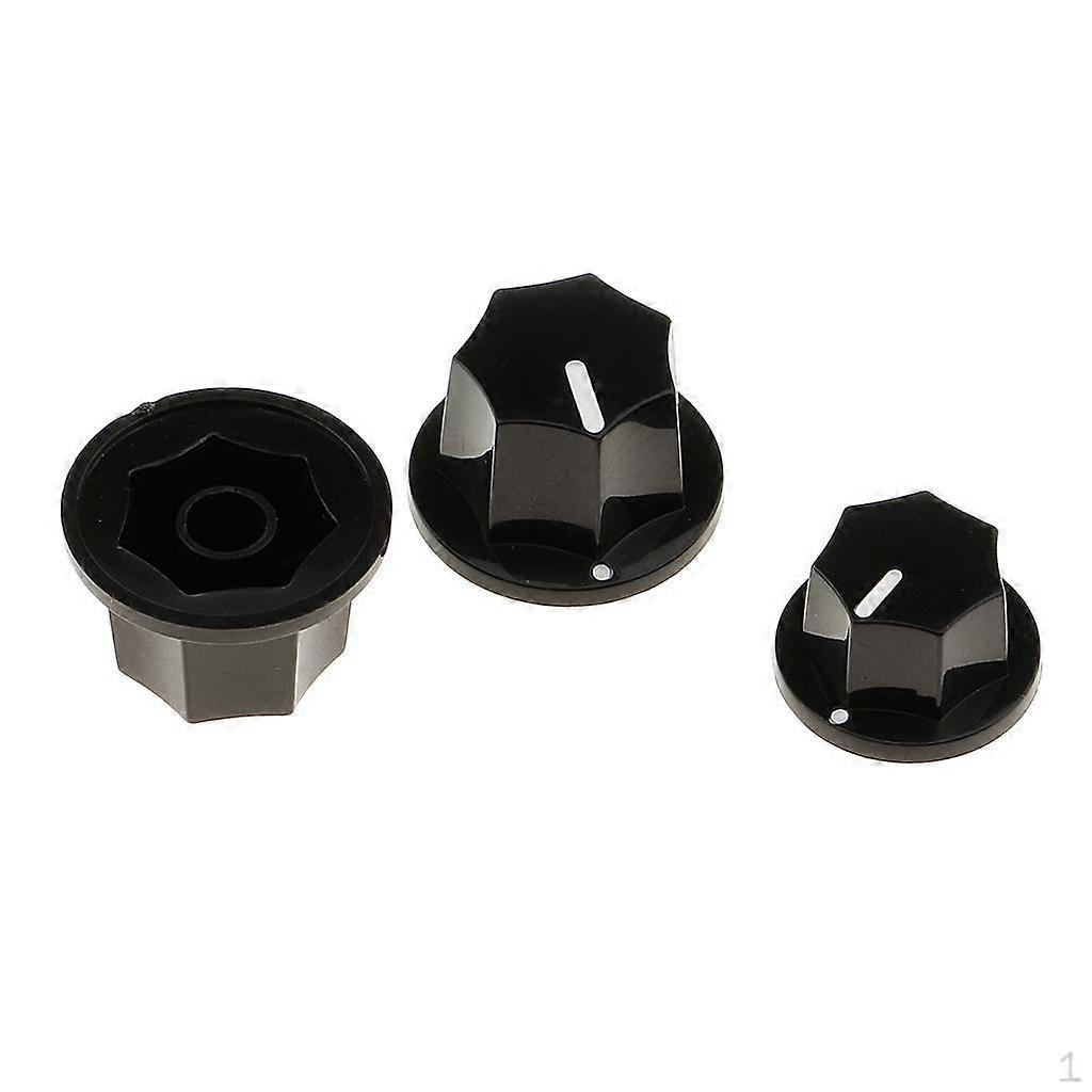 Two Large Knobs + One Small Knob For Electric JB Bass Replacement