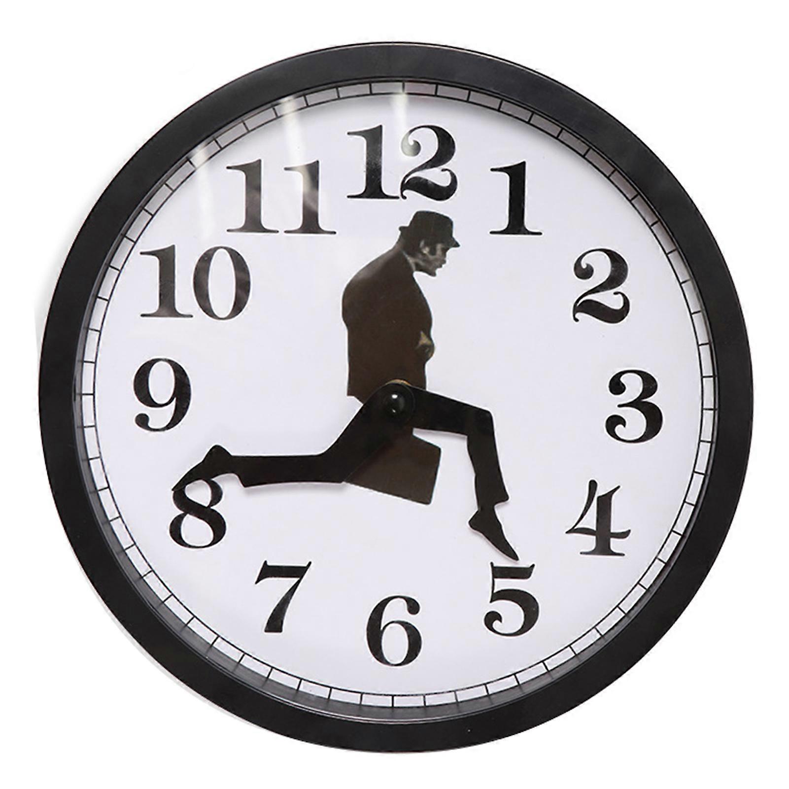 Inspired Silly Walk Wall Clock Creative Silent Mute Clock Wall Art for  Room Decor