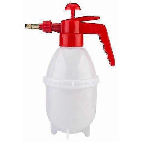 Adjustable 0.8L White Air Pressure Spray Watering Can