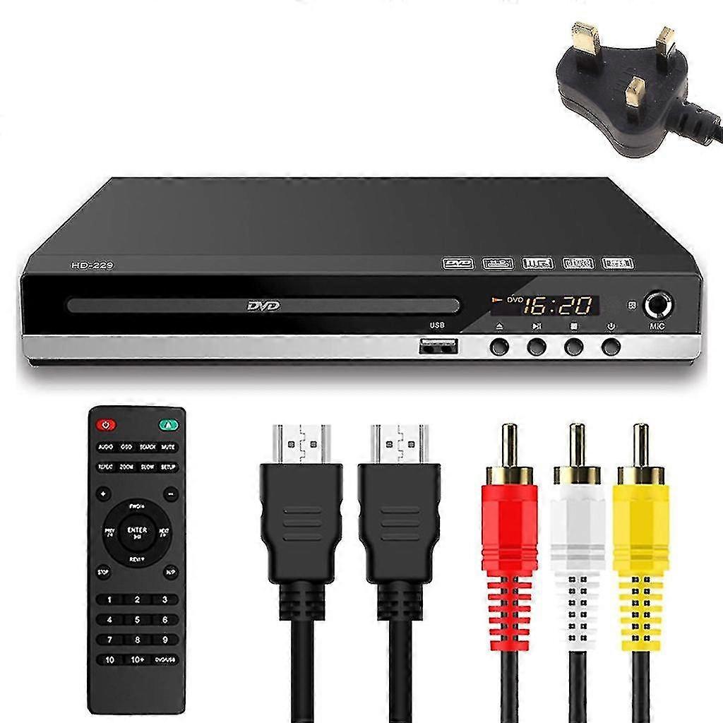 Κουτί αναπαραγωγής DVD υψηλής ευκρίνειας 1080p Σε όλες τις περιοχές Δωρεάν ενσωματωμένη θύρα μικροφώνου