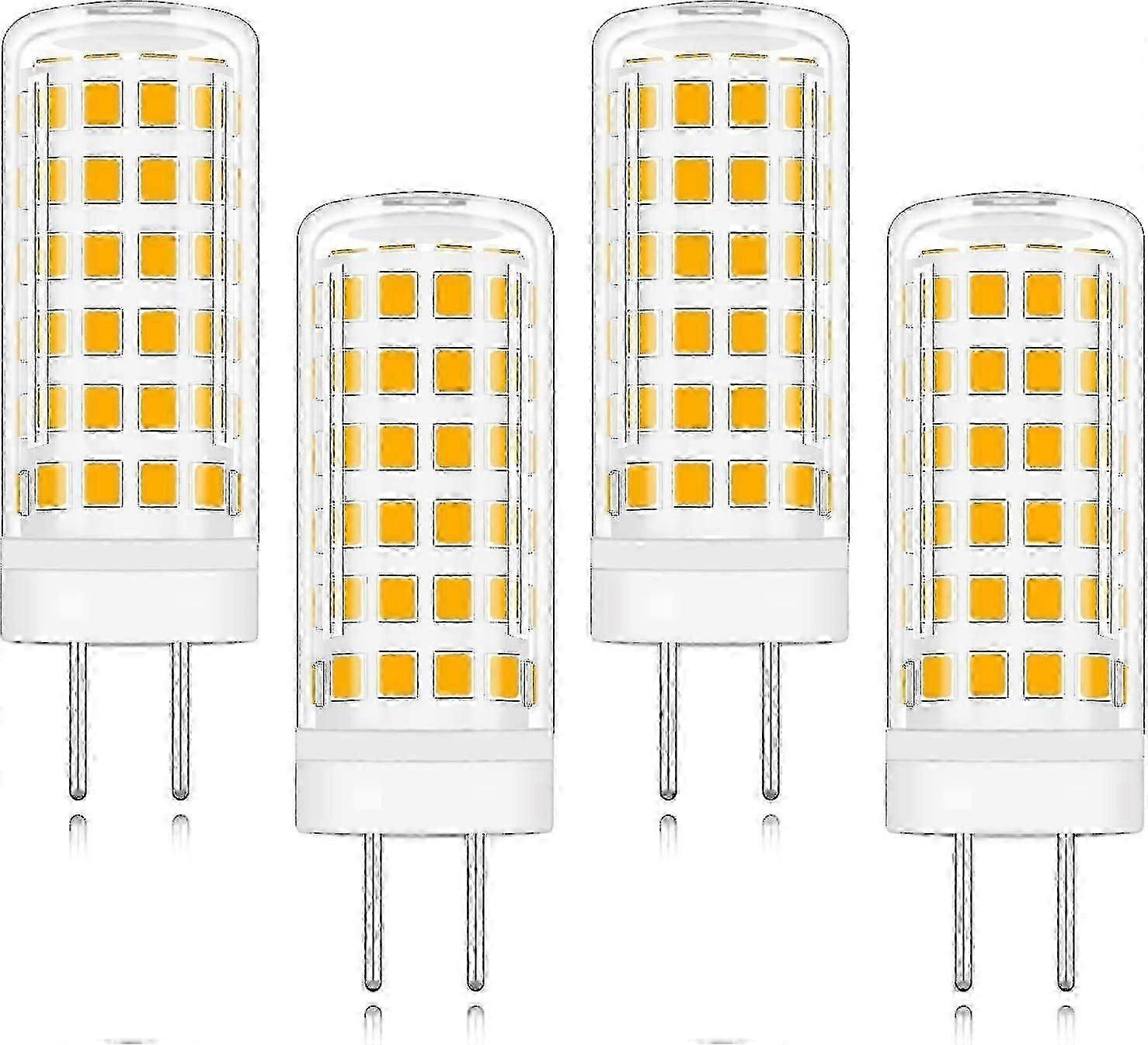 4パック 9W GY6.35ベース LED電球 AC/DC 220V ウォームホワイト 3000K 9Wハロゲン交換用電球相当 [エネルギークラスA+]