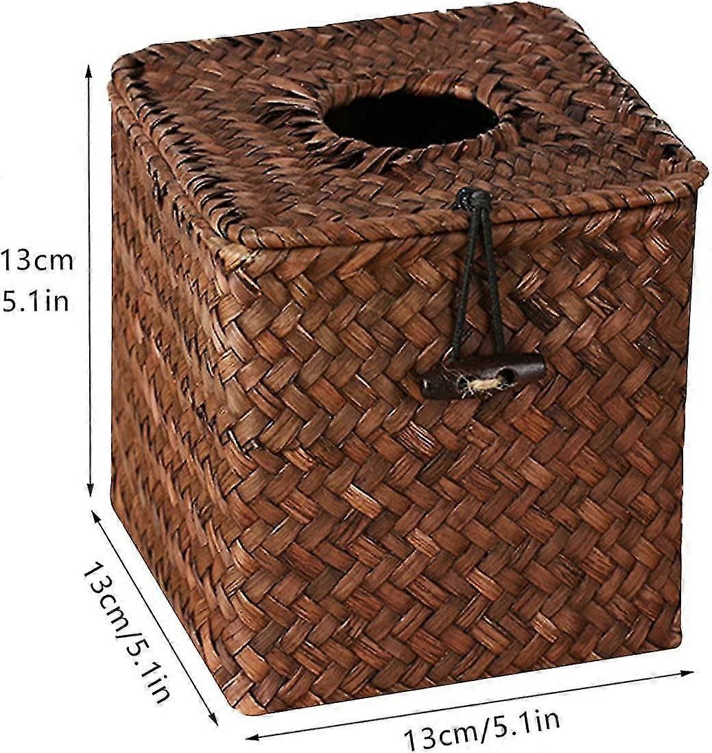 Cube Tissue Box Cover Woven Square Tissue Box