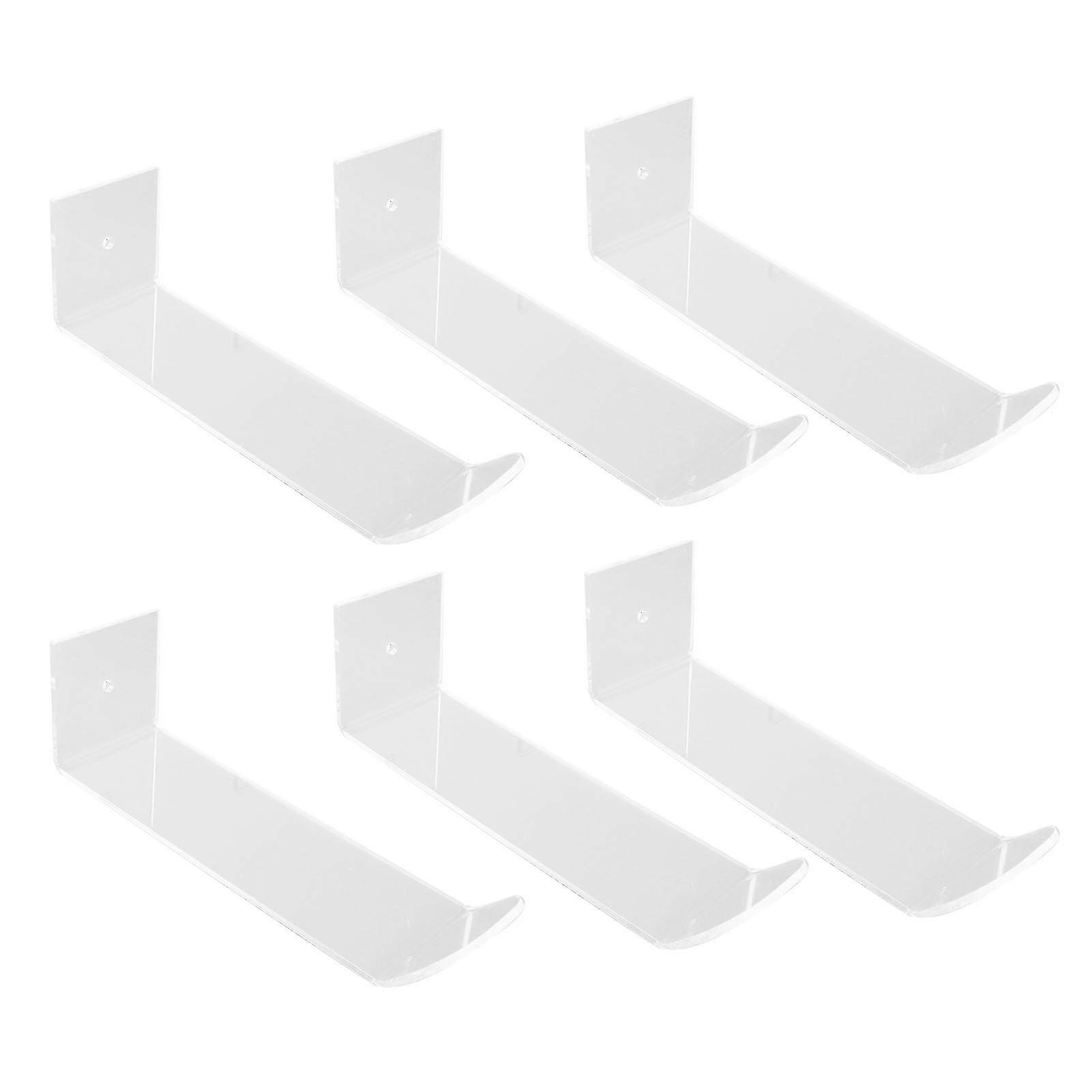 6Pcs Adhesive Acrylic Hat Hooks - Decorative Wall Hanger for Cap Storage