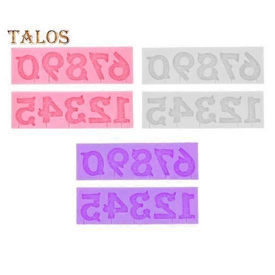 Digital Silicone Number Molds Set Food-Grade Temp Range Easy Release Smooth Inner Layer DIY Chocolate Candy Pudding Mold Kit