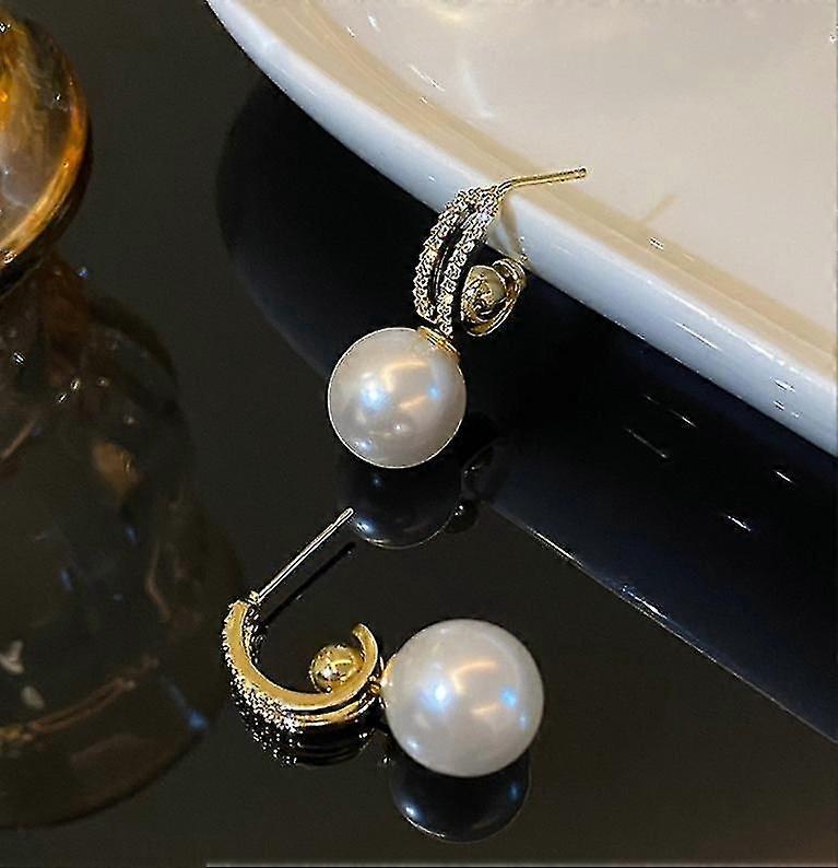 (gold)one Multi-pearl Earring