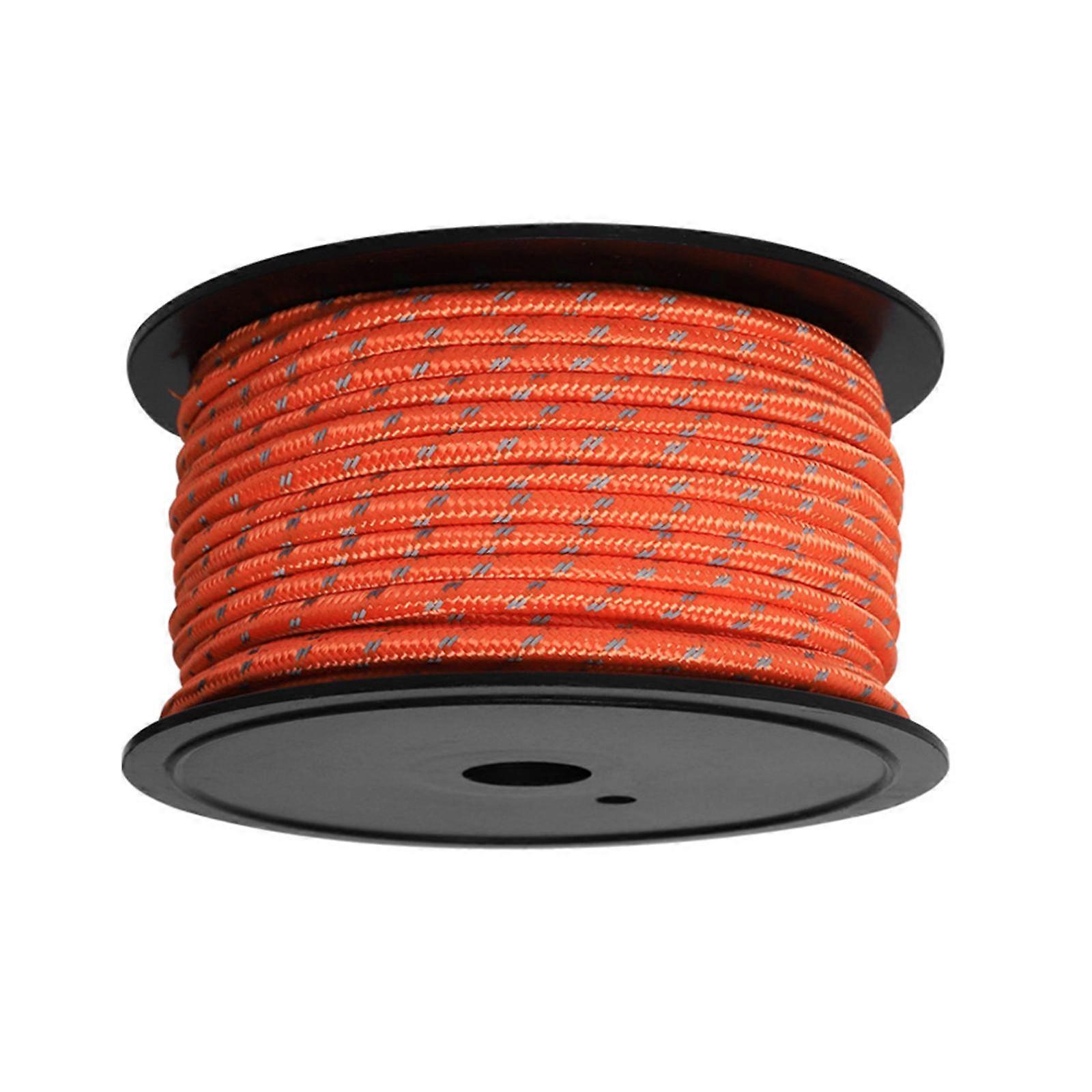 30M 6mm Reflective Tent Rope Guylines, Glow in The Dark Tent Accessory Cord