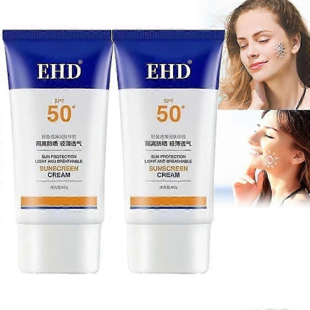 2X EHD sunscreen: Light and non-greasy, protection against UV rays