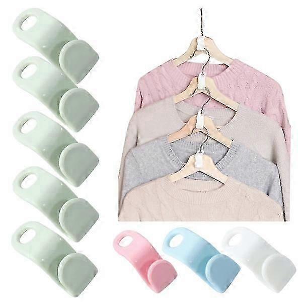 10-pack Clothes hanger - Connection hook - Organizer multicolour