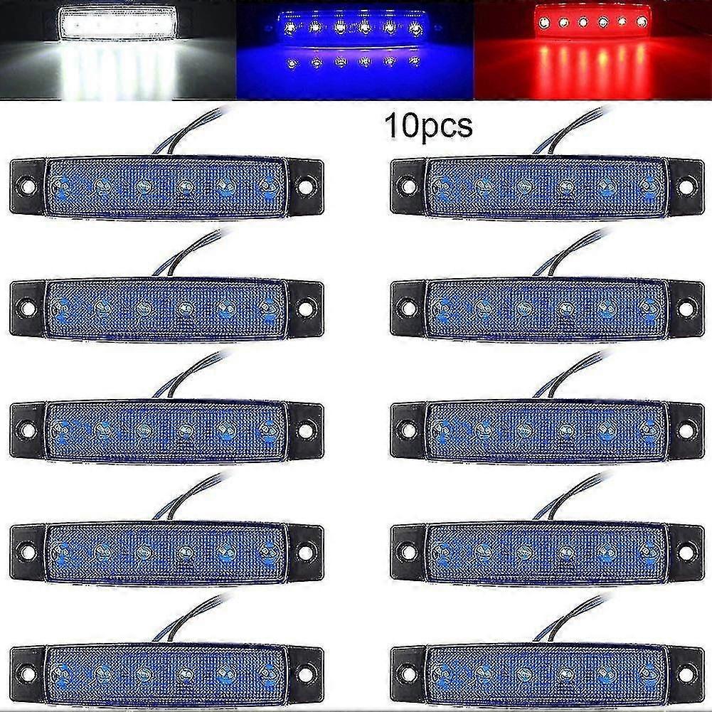 10 PCS 12v Waterproof Marine Kayak LED Lights Boat Deck Anti-Collision Lights Bow and Stern Navigation Indicators