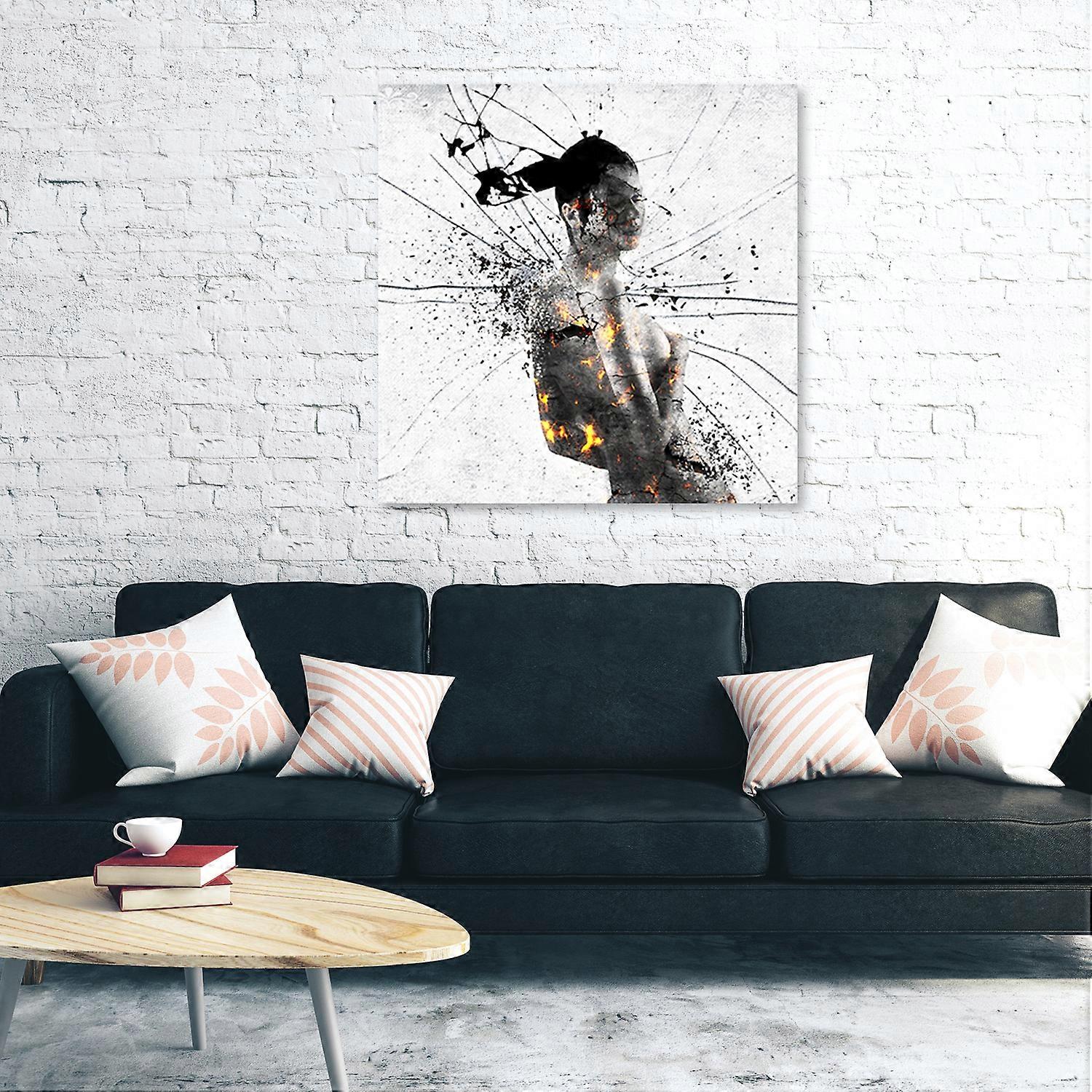 Tisk na plátně, Lidé - Bílá - 30x30