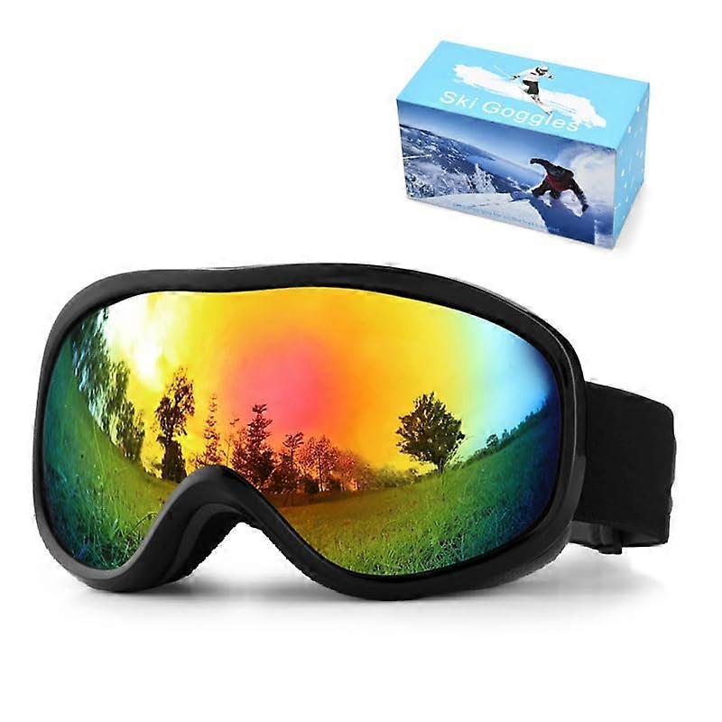 Ski Goggles Snowboard Goggles for Adults, 100% UV Protection, Anti-Fog, Scratch Resistant, High Performance Adjustable Fit
