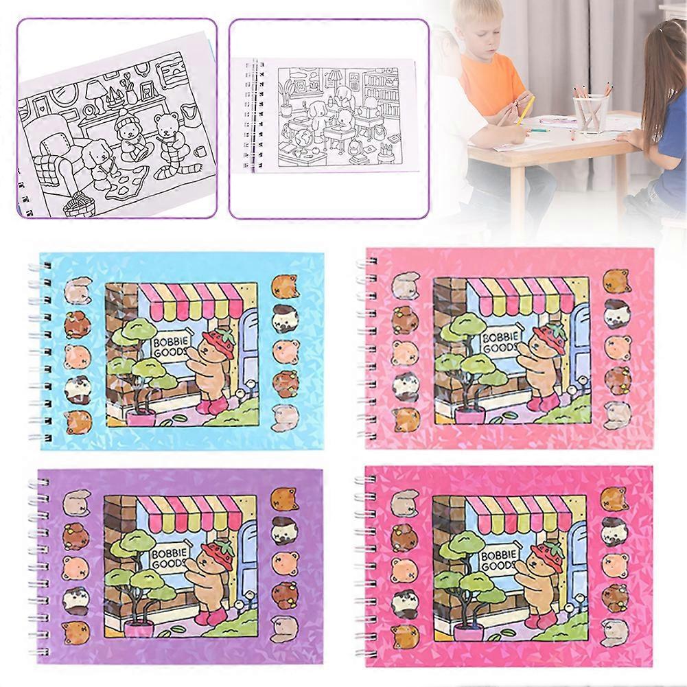 Kids Cute Doodles Books Fun Stress-Relieving Activity Book for Home School