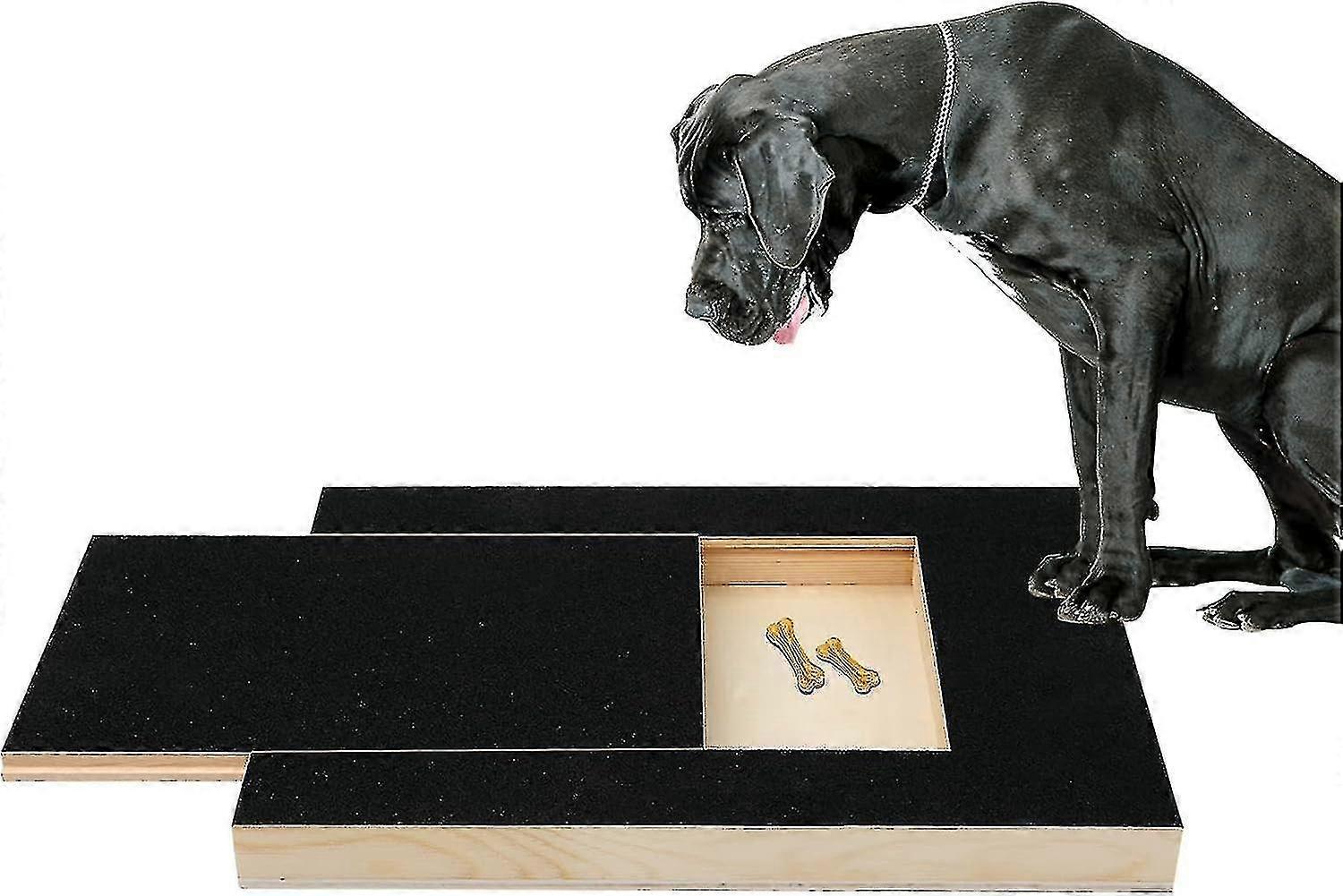 Dog Nail Grinding Board with Scratch Pad and Treat Box for Puppies
