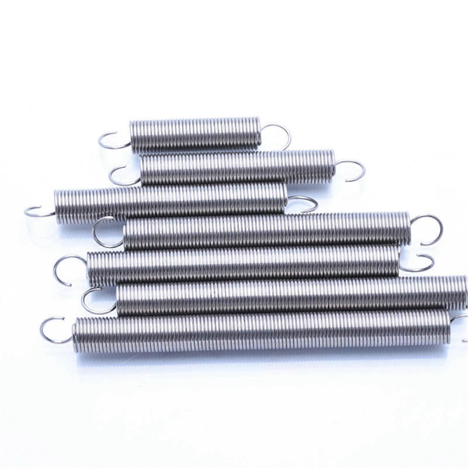 Mdingbao Tension Spring 70mm Length, 1.2mm Wire Diameter, 12mm Outer Diameter, Heavy-Duty Steel Spring for Load Applications