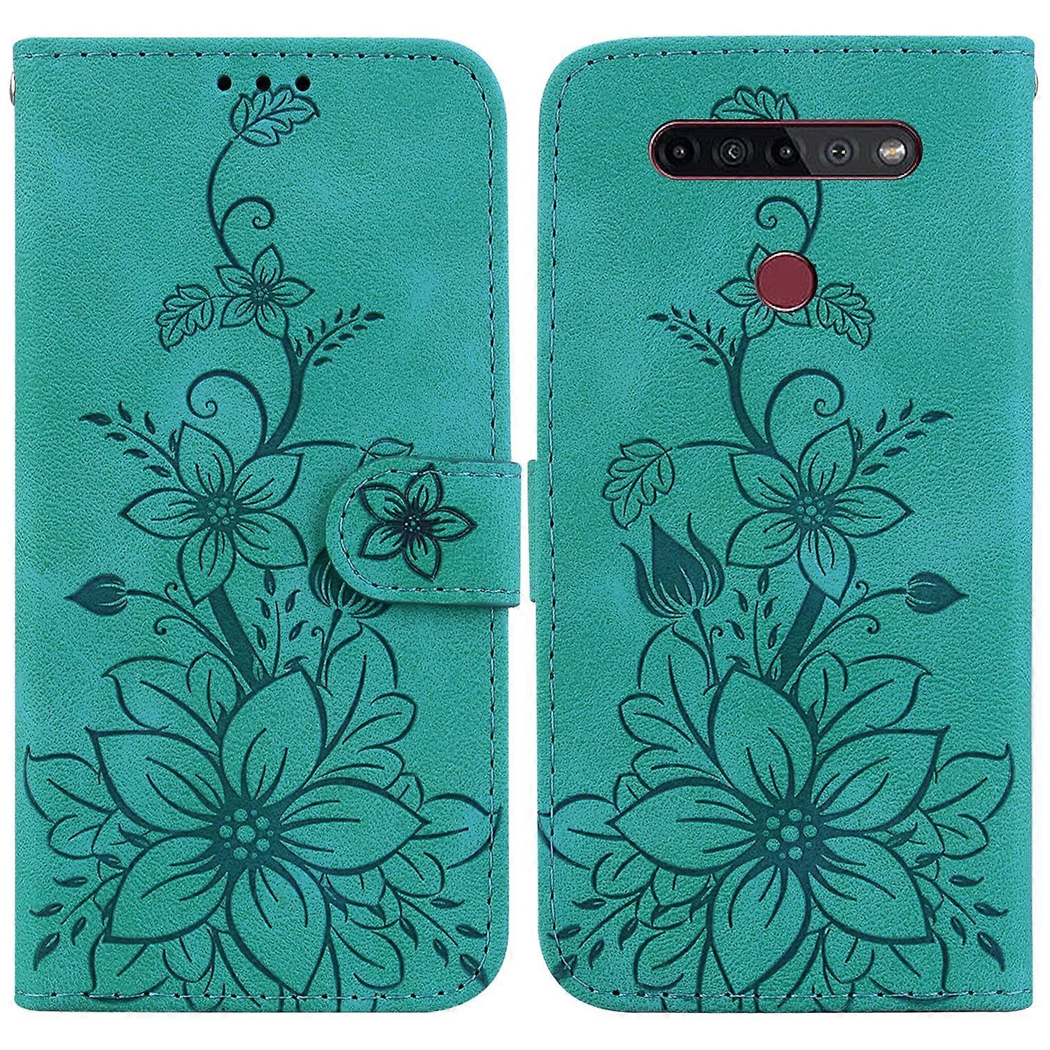 Lily Embossed Leather Phone Case