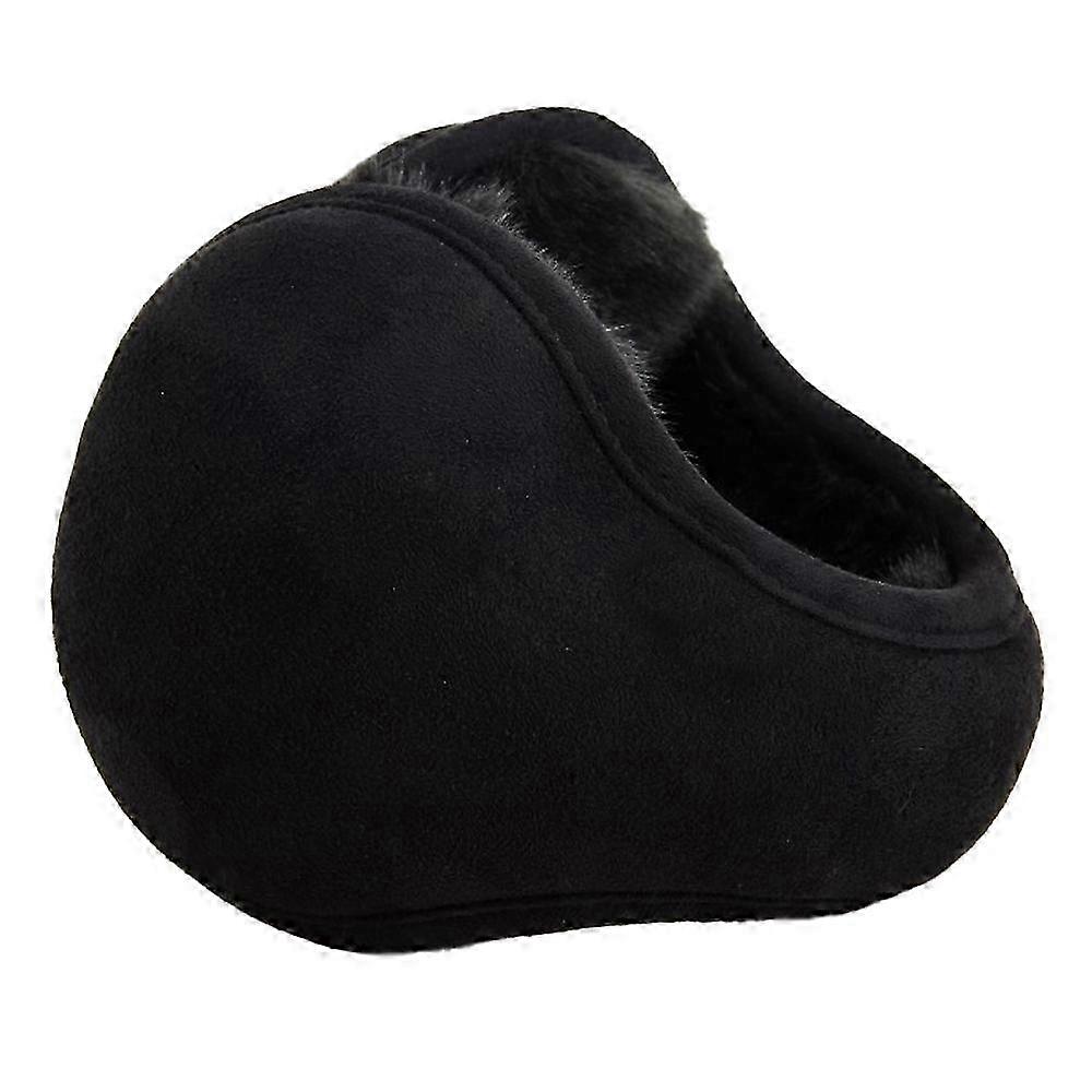 Adjustable Plush Ear Muff For Winter Protection, Black