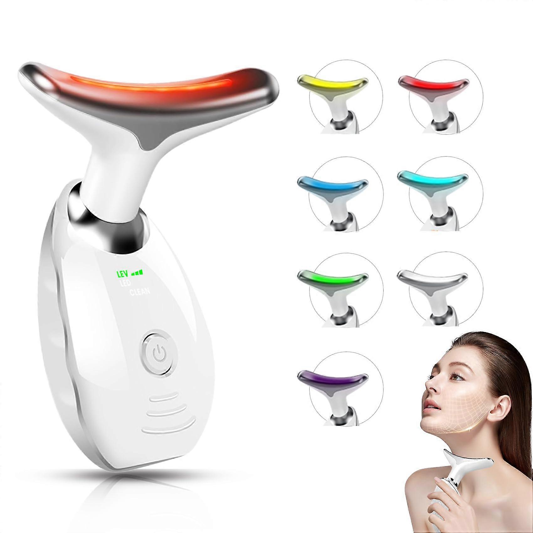 Face and Neck Beauty Device for Home Use, 7 Color Led, Face Sculpting Tool