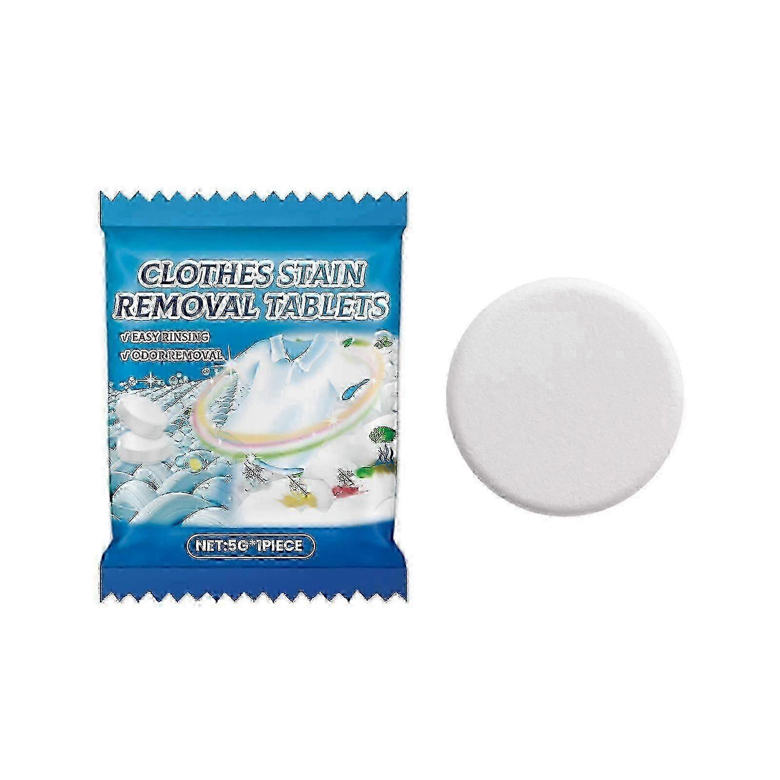 衣物污渍去除片剂，深度清洁白色衣物顽固污渍和油渍持久香味