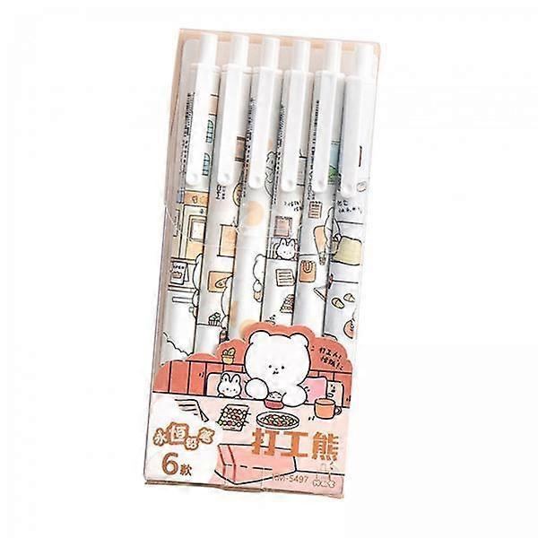 2-6pack 6st Rollerball Pennor Infällbara kulspetspennor för studenter barn