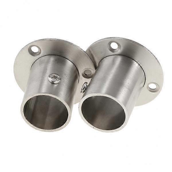 Sleek Chrome Clothing Rack Bracket Kit