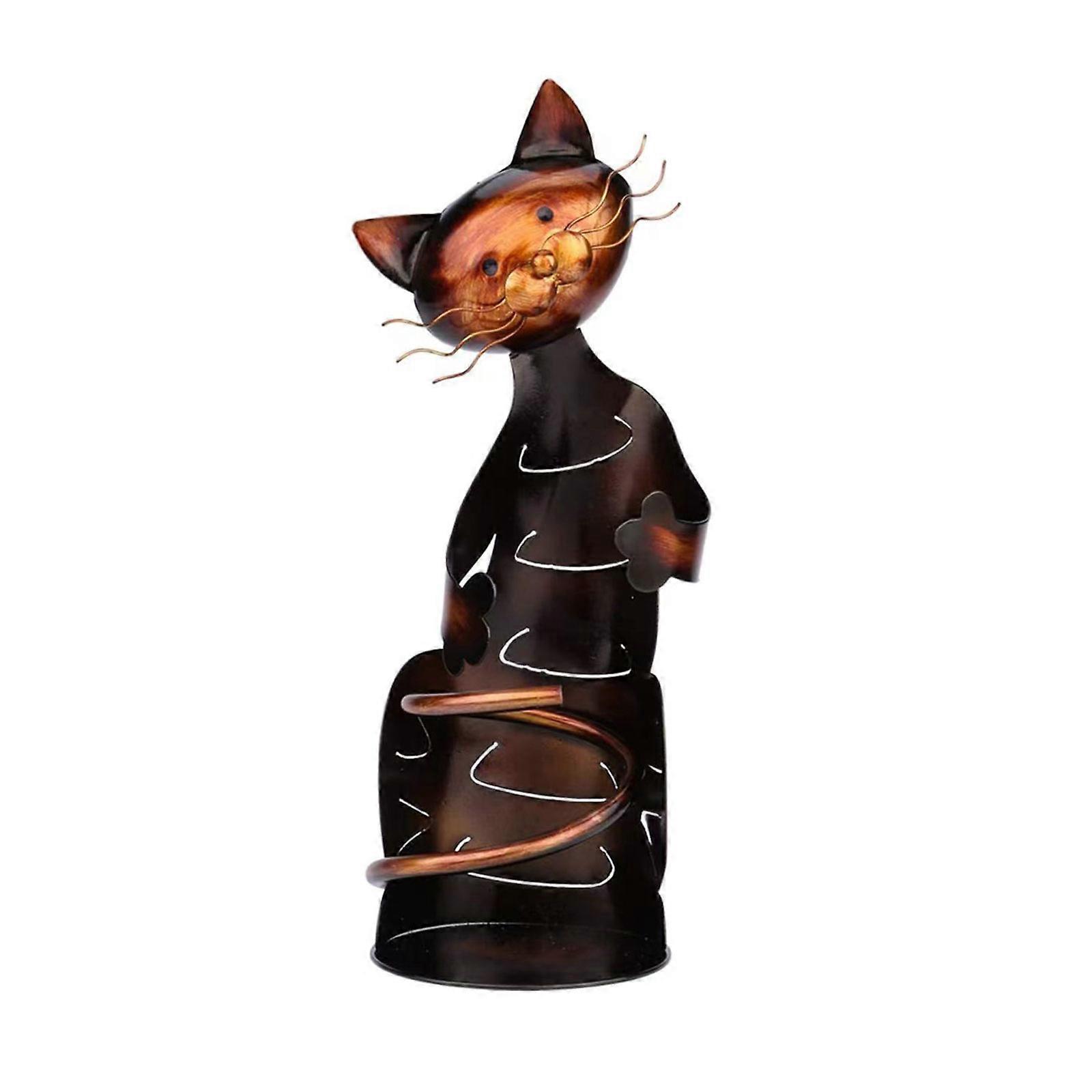 Cat Wine Holder Single Cat Shaped Wine Rack Holder Cute Cat Figurine Wine Bottle Keeper For Display And Storage Access