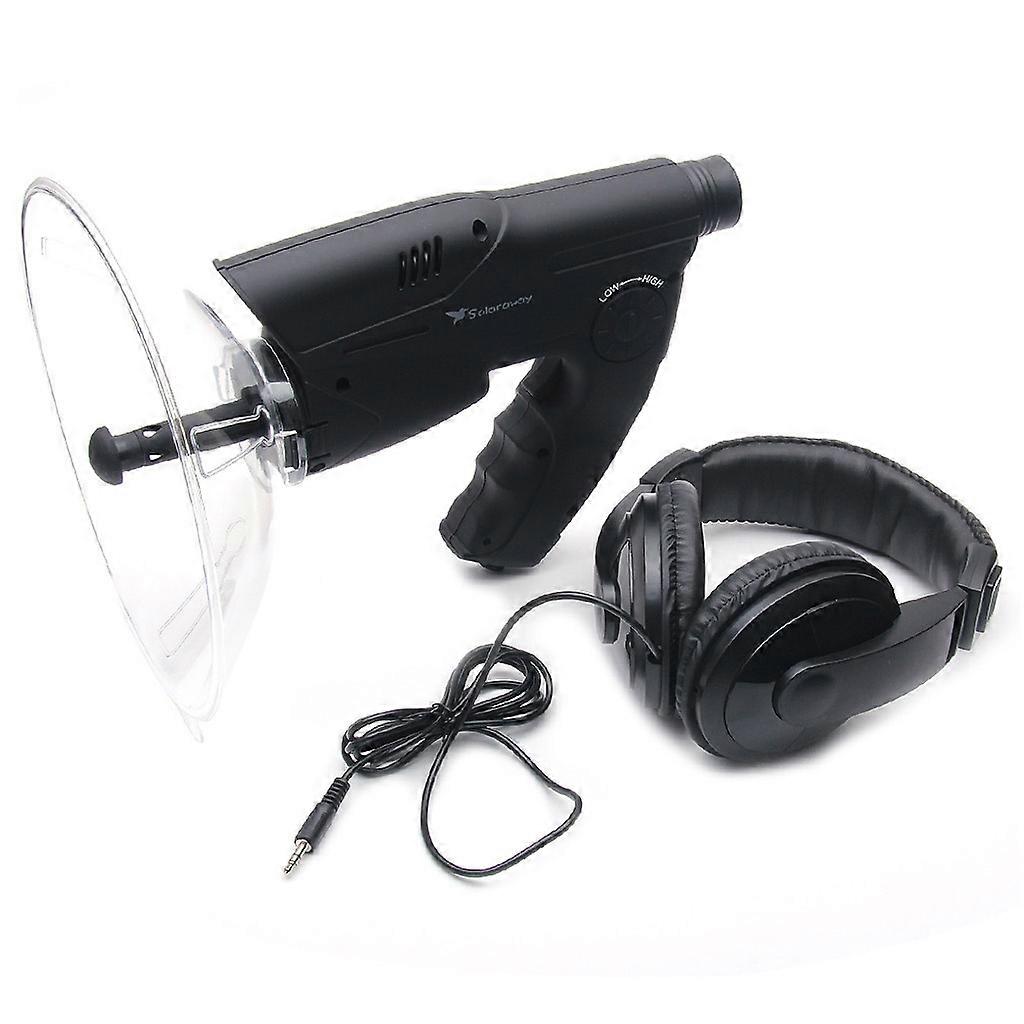 Parabolic Microphone Bionic Ear Electronic Birds Listening Recording Device 8X21 Zoom Outdoor Birdwatching Telescope