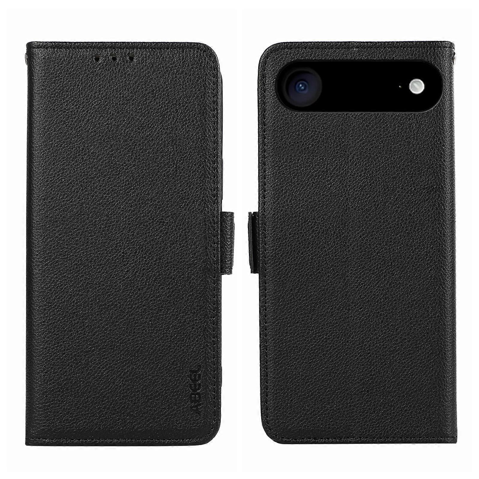 ABEEL Side-Magnetic Litchi Pattern Leather RFID Phone Case