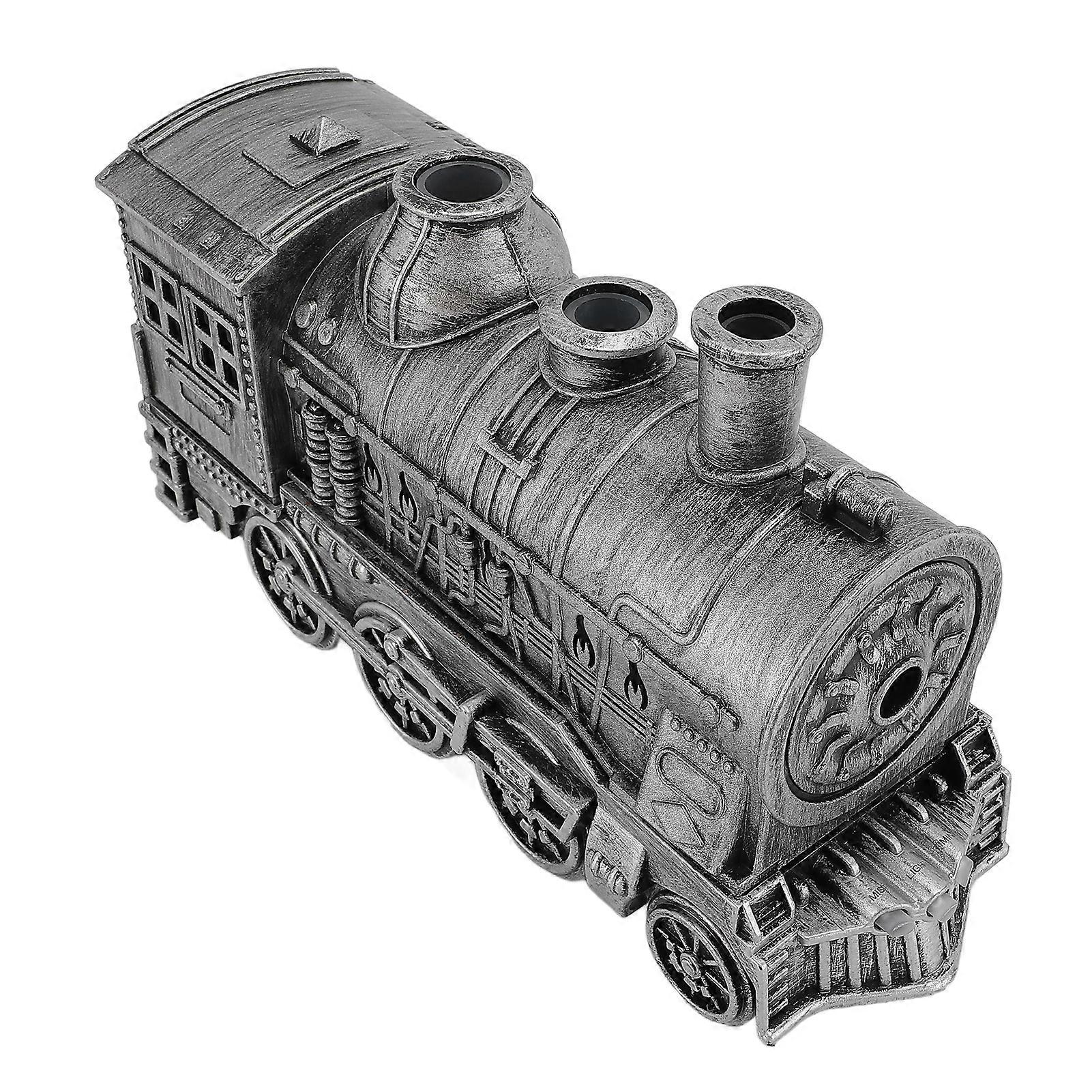 Essential Oil Diffuser 300ml Train Shape 2 Light Modes Quiet Aromatherapy Cool Mist Humidifier with Timer Remote Control for Bedroom Office EU Plug 