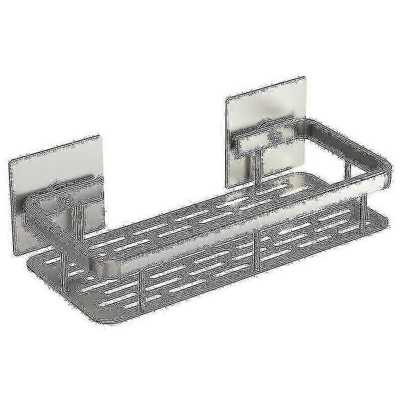 Bathroom Shelf - Bathroom Shelf Single Layer Square Storage Rack Shower Supply Organizer