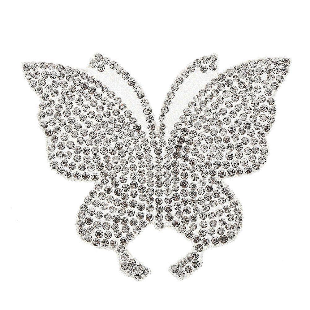 Rhinestone Butterfly Car Sticker Durable Decorative Decal for Windows Bumpers Easy Application Scratch Concealment Bling Design Unique Texture