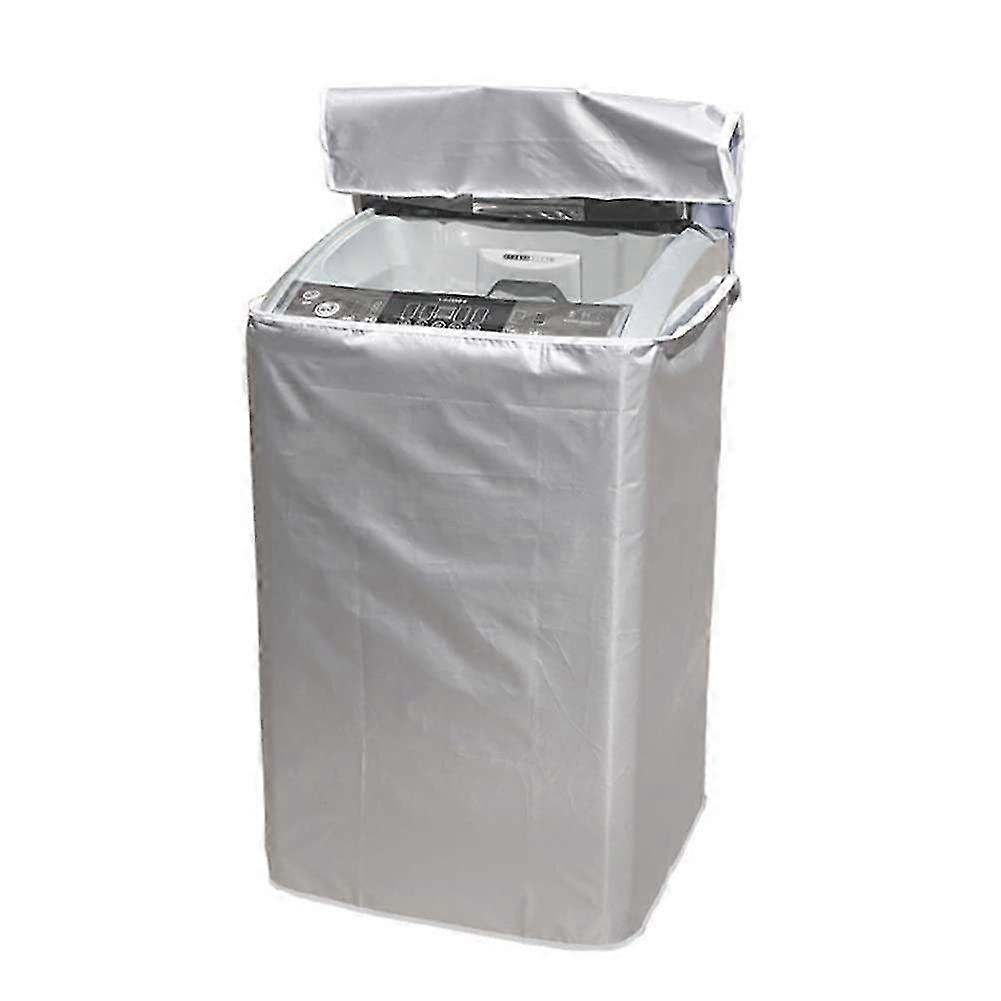 Washing Machine Cover Sunproof Dustproof Thickened Silver Top Load 58x60x90cm