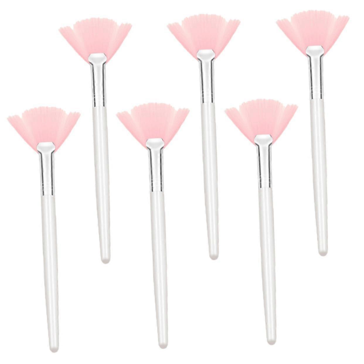 Foundation Makeup Brush Set 6-Piece Soft Bristle Face Brushes For Esthetician Tools