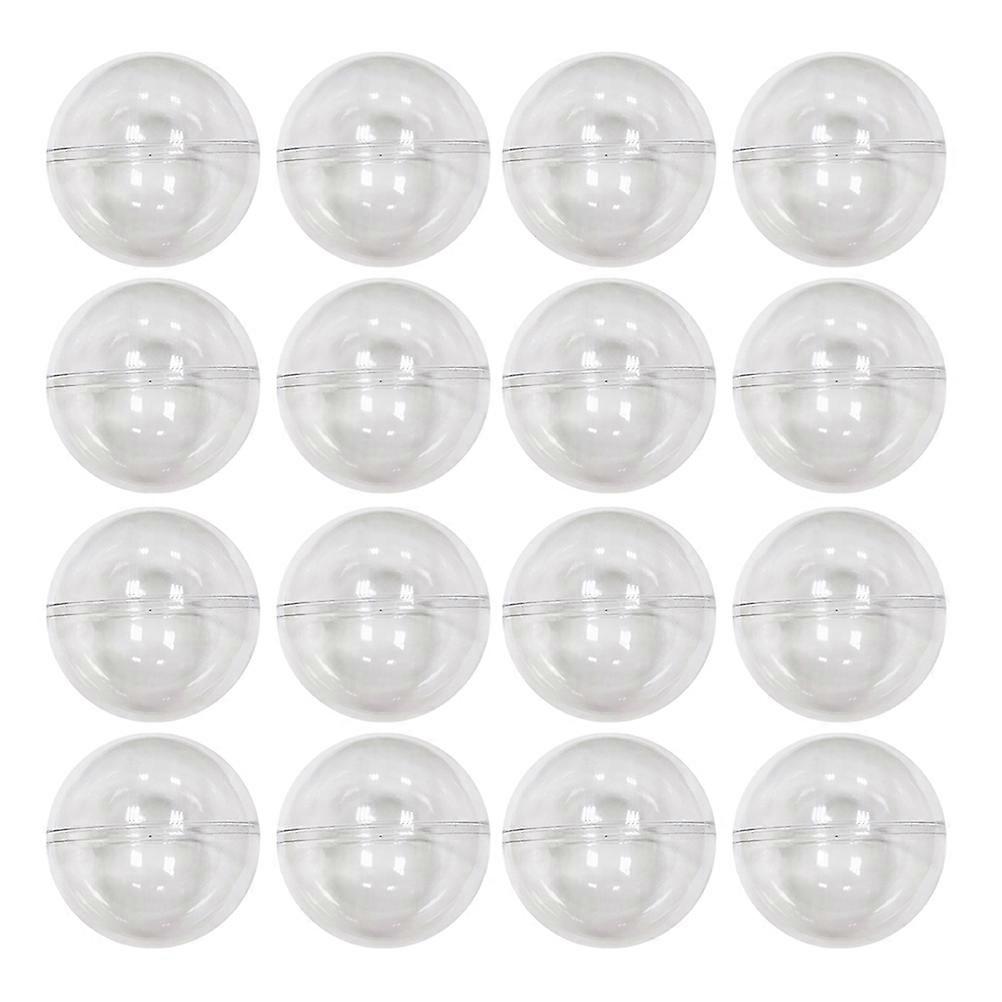 25pcs Clear Plastic Capsules for Vending Machines, Fillable Ornaments, Clear Spheres for Crafts, Makeup Storage & DIY Projects