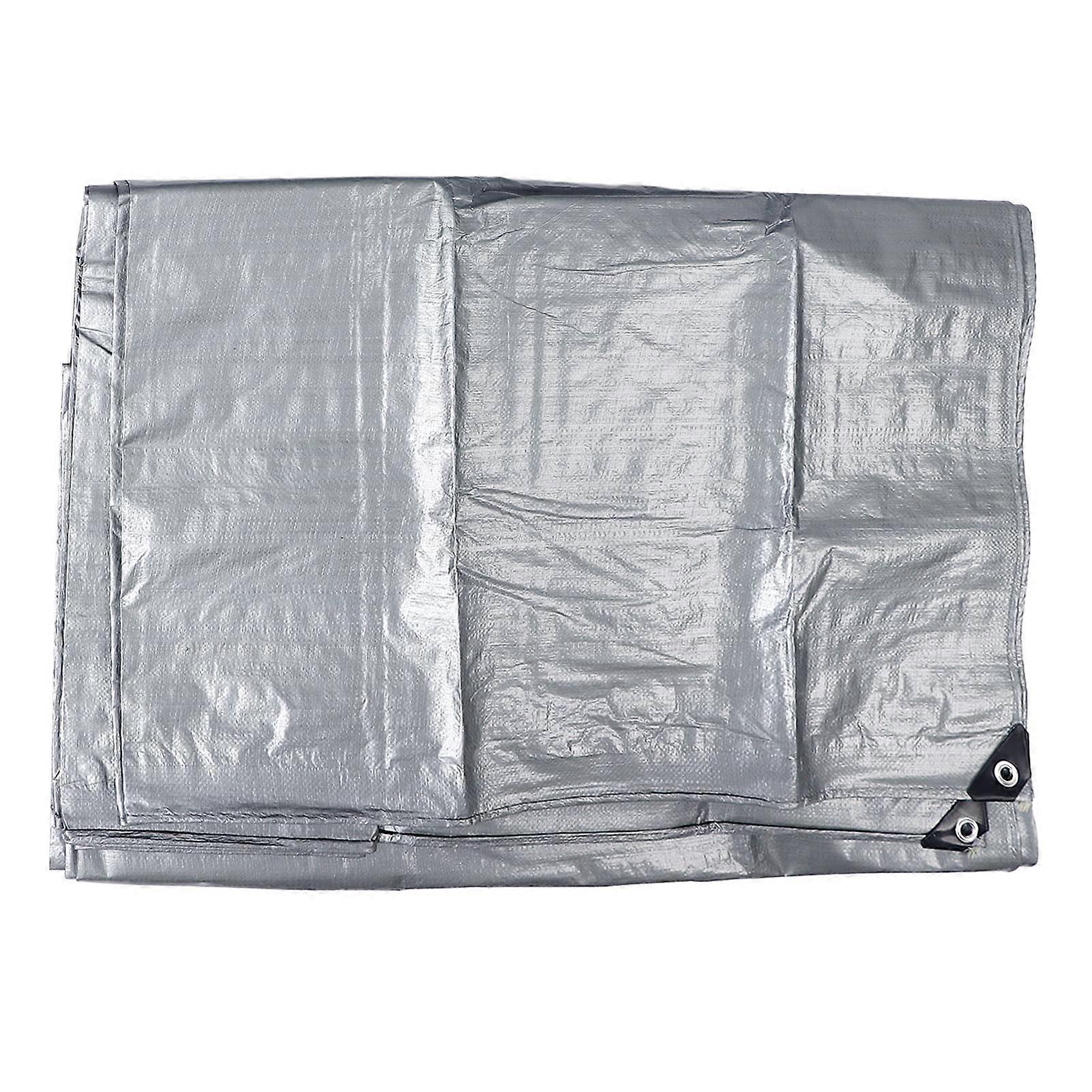 Poly Tarp Cover 13.12ft x 19.69ft Waterproof Silver Thick