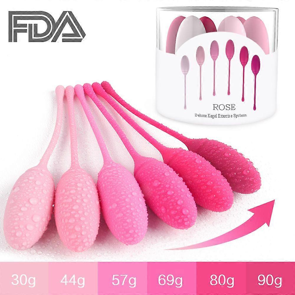 Kegel Exercise System - Pelvic Floor Exercises - Set of 6 Premium Silicone Kegel