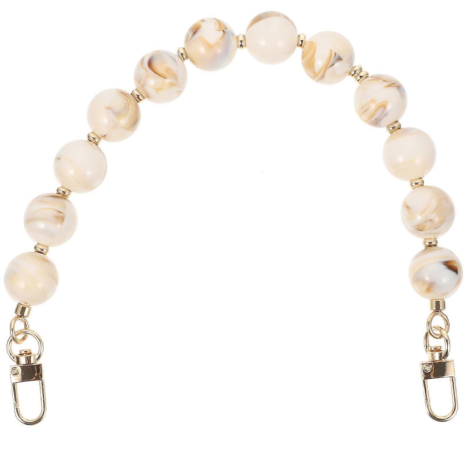 Bag Chain Handle Replacement Round Beaded Purse Chain Handle for Handbag