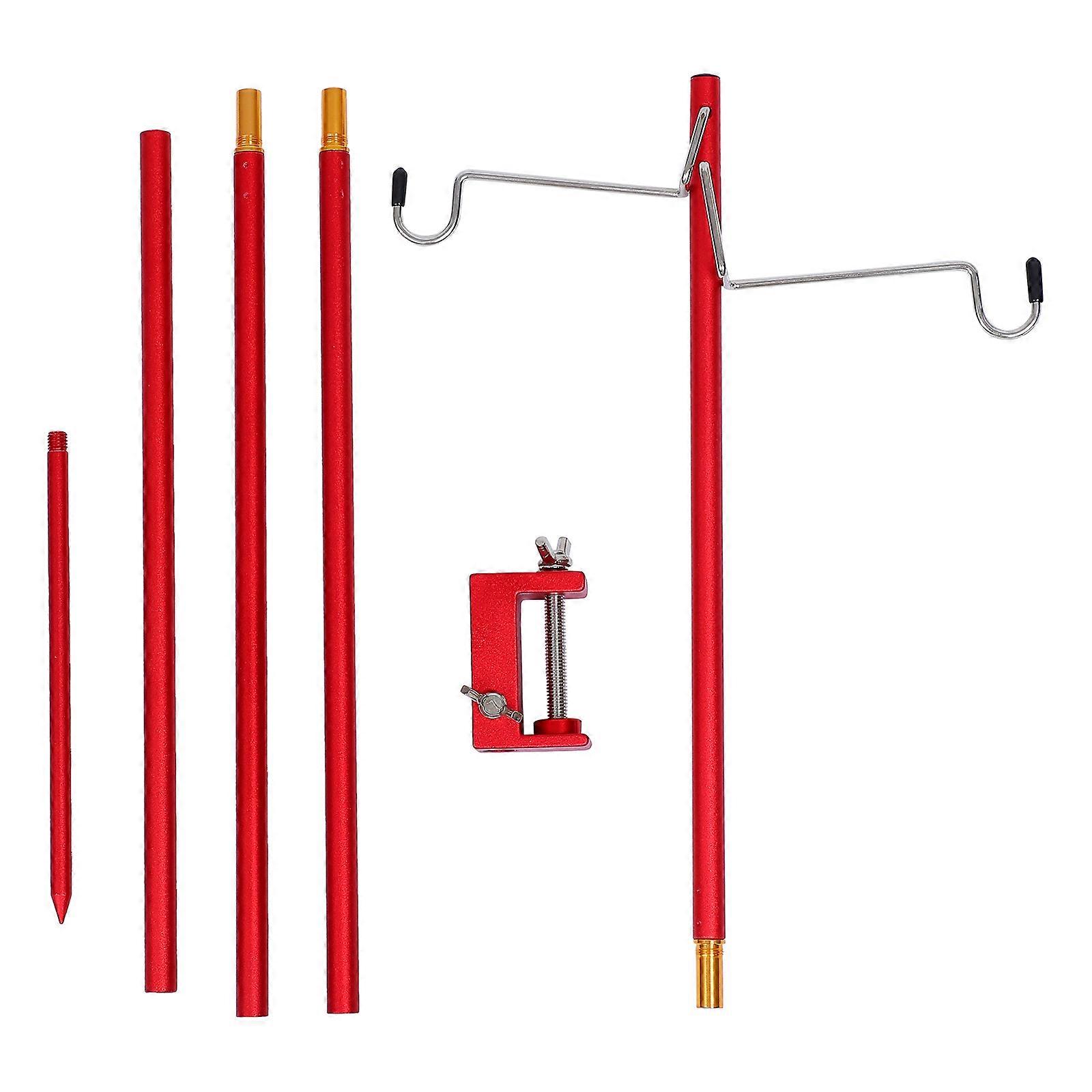 Tent Lighting Bracket Folding Aluminium Alloy Multi-functional Camping Outdoor Light Bracket 1Set