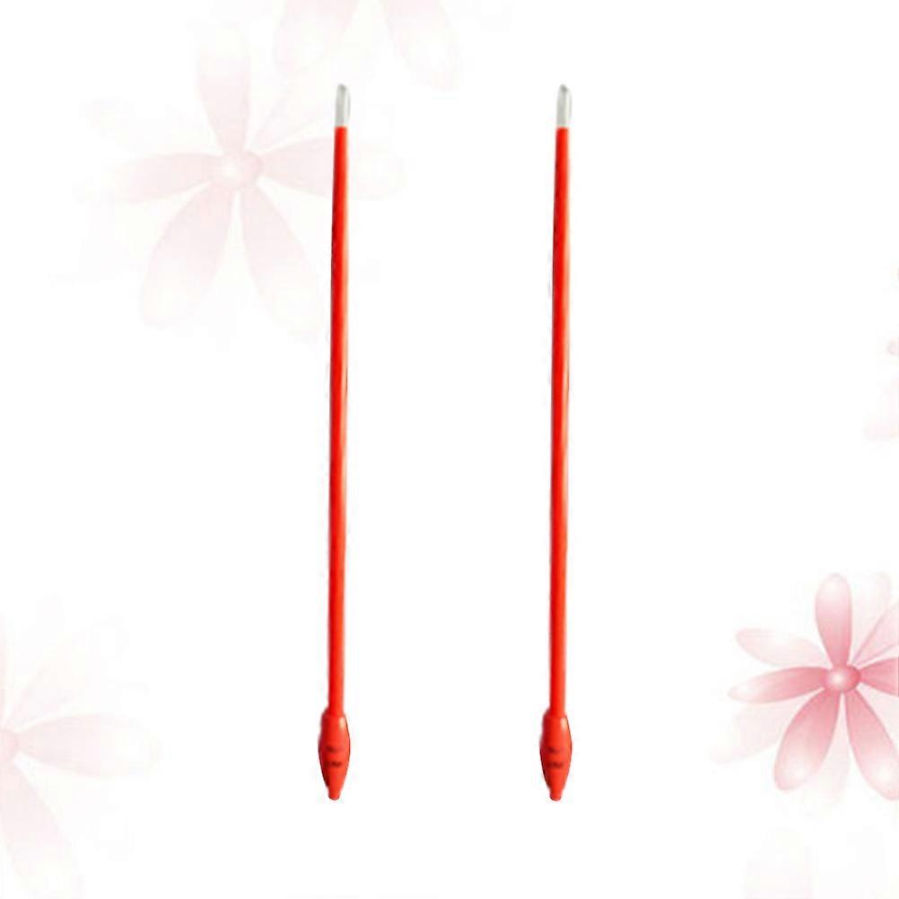 Straight Knitting Needle Sweater Needles Knitting Tool Accessory 8mm Red Led Lighting 1 Pair
