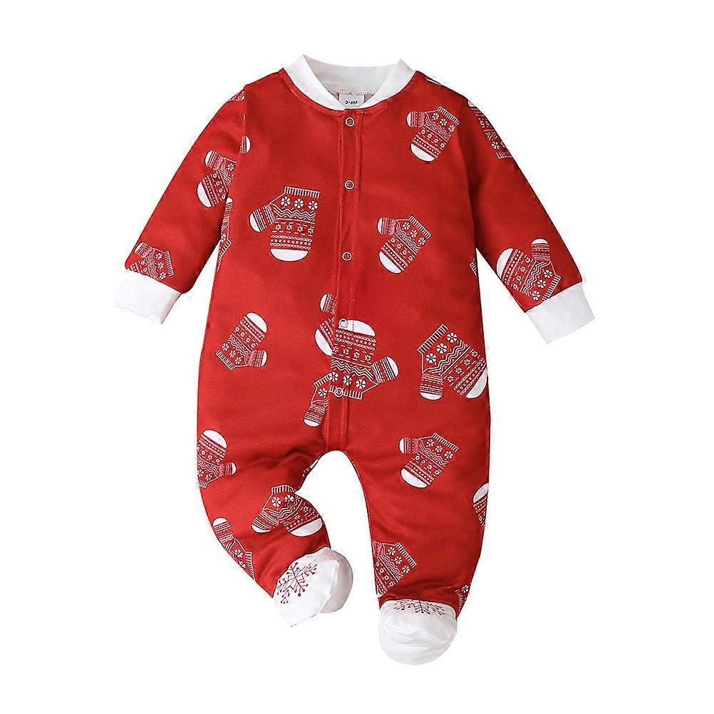 Long Sleeve Footed Romper for Newborn Boys – Soft Winter Christmas Bodysuit Comfortable Outfit for Months