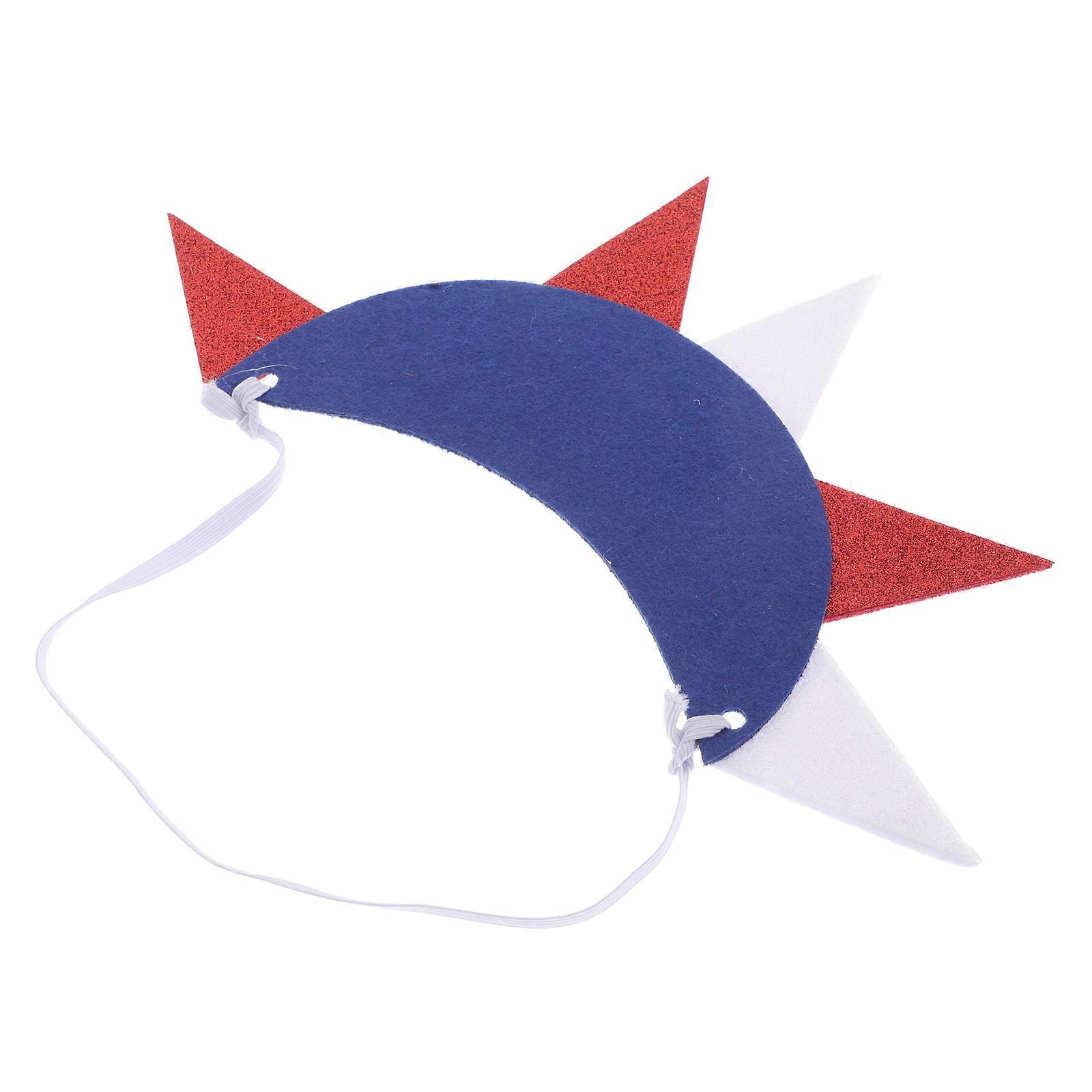 Independence Day Headband Multi Color Statue of Liberty Design Non-Woven Fabrics Memorial Day Celebration 1Pcs