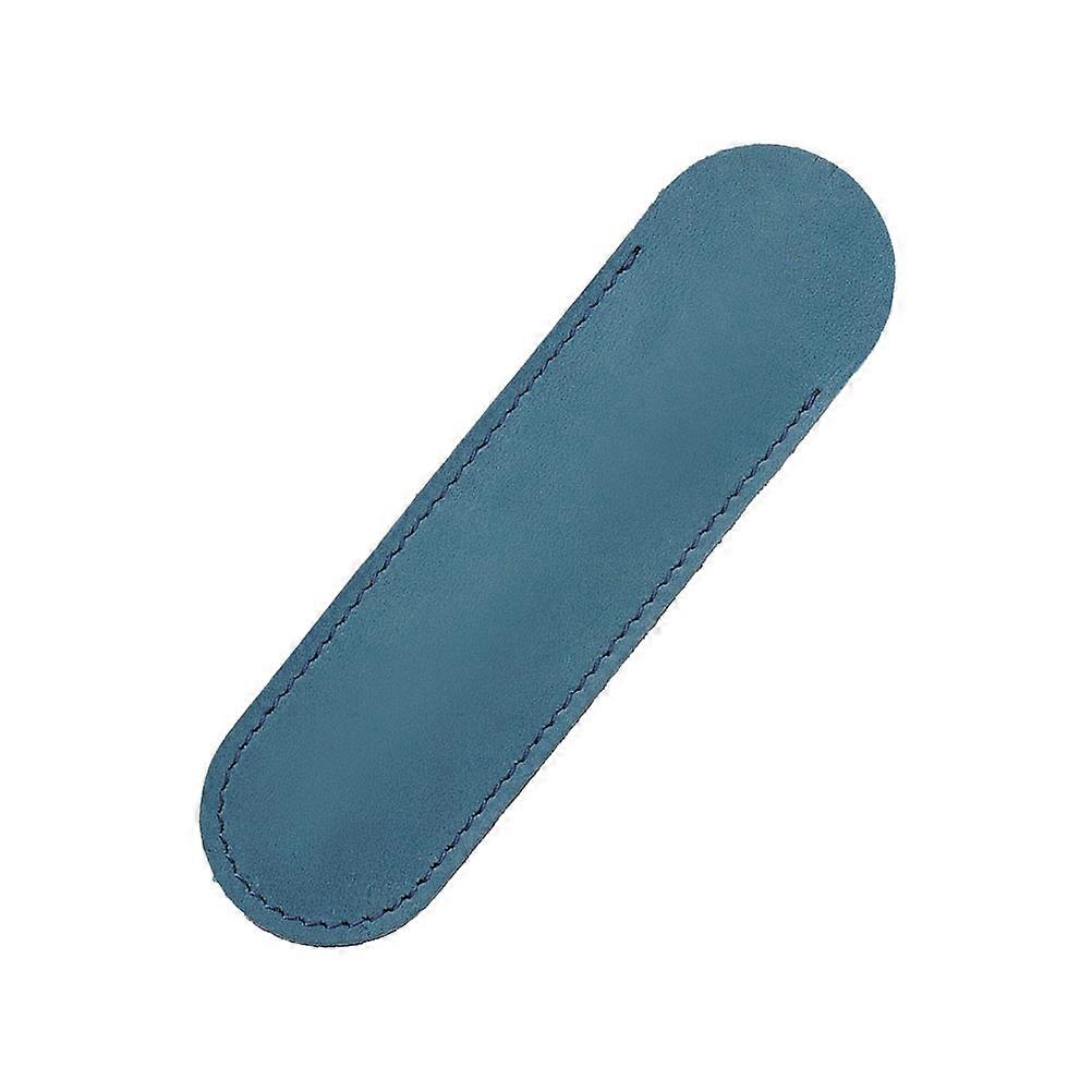 Journal Pen Holder Rectangular Leather Pen Case Blue 1542cm 1Pack