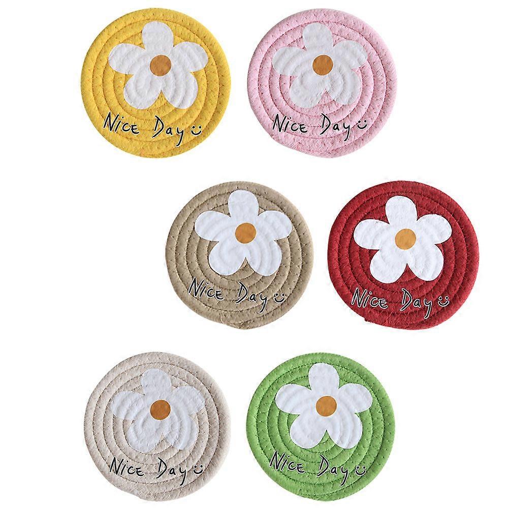 Place Mats For Table Heat Insulation Coasters With Mildew Proof Technology 6Pcs